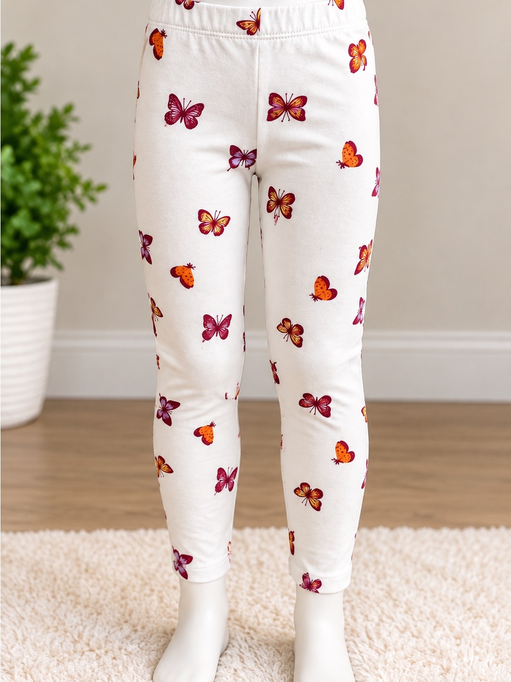 Cat & Jack Girls Butterfly Leggings-xs 4/5